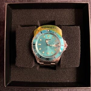 Invicta Pro Diver Automatic Men’s Watch-40mm MOD49910 Steel&Tiffany Blue (NWT)